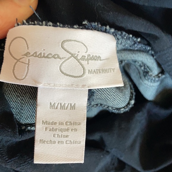 Relisted Jessica Simpson maternity jean secret fit belly size M maternity - Picture 14 of 16